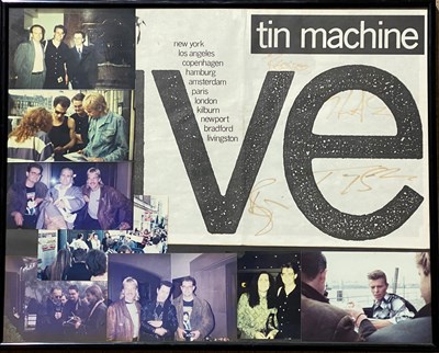 Lot 269 - DAVID BOWIE TIN MACHINE SIGNED PROGRAMME