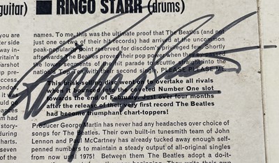 Lot 142 - THE BEATLES - A FULLY SIGNED COPY OF PLEASE PLEASE ME.