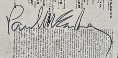 Lot 142 - THE BEATLES - A FULLY SIGNED COPY OF PLEASE PLEASE ME.