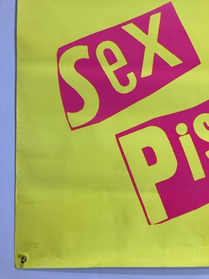 Lot 575 - THE SEX PISTOLS - NEVER MIND THE BOLLOCKS ORIGINAL BILLBOARD POSTER.