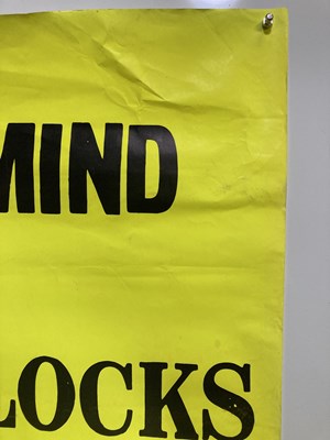 Lot 575 - THE SEX PISTOLS - NEVER MIND THE BOLLOCKS ORIGINAL BILLBOARD POSTER.