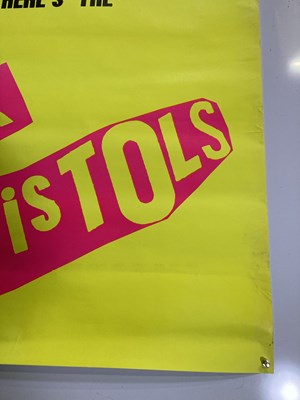 Lot 575 - THE SEX PISTOLS - NEVER MIND THE BOLLOCKS ORIGINAL BILLBOARD POSTER.