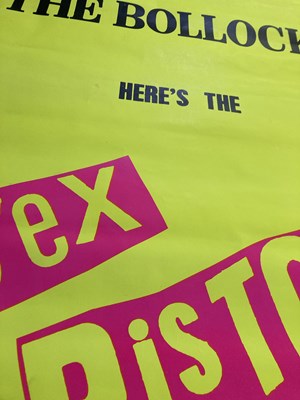 Lot 575 - THE SEX PISTOLS - NEVER MIND THE BOLLOCKS ORIGINAL BILLBOARD POSTER.