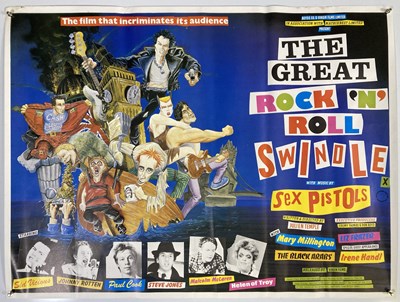 Lot 576 - THE SEX PISTOLS - ROCK AND ROLL SWINDLE UK QUAD.