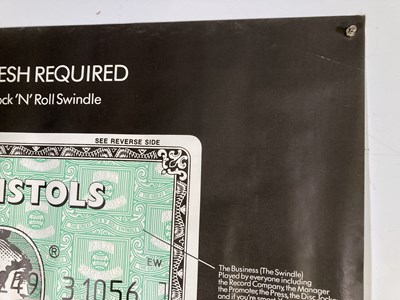 Lot 577 - THE SEX PISTOLS YOUNG FLESH REQUIRED POSTER.