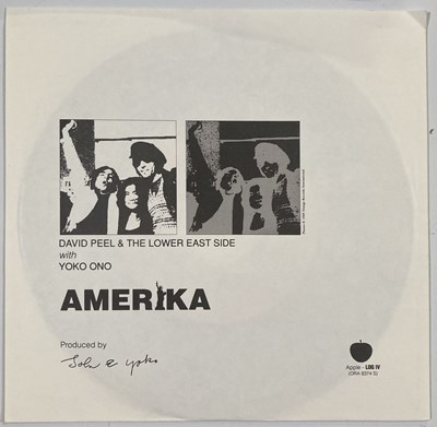 Lot 94 - THE BEATLES INTEREST - APPLE RECORDS EPHEMERA INC UNUSED LABEL / APPLE LOG / LETTER ON STATIONERY.