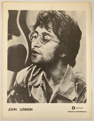 Lot 94 - THE BEATLES INTEREST - APPLE RECORDS EPHEMERA INC UNUSED LABEL / APPLE LOG / LETTER ON STATIONERY.