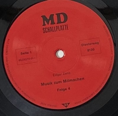 Lot 57 - VARIOUS (WITH THE BEATLES) - MUSIK ZUM MITMACHEN FOLGE 4 (MD SCHALLPLATTE 8130)