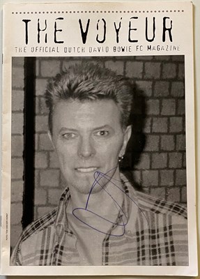 Lot 271 - DAVID BOWIE SIGNED VOYEUR MAGAZINE