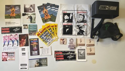 Lot 278 - DAVID BOWIE MEMORABILIA INC SOUND + VISION BAG