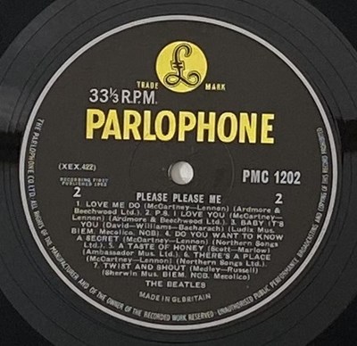 Lot 62 - THE BEATLES - PLEASE PLEASE ME LP (5TH UK MONO - PMC 1202 - SUPERB COPY)