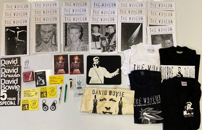 Lot 284 - DAVID BOWIE - THE VOYEUR FANZINES AND MERCHANDISE