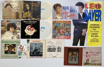 Lot 295 - SIGNED LPS AND POSTERS - POP / ROCK STARS OF THE 1970S.