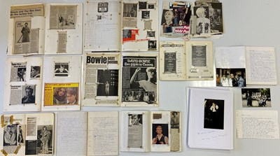 Lot 286 - DAVID BOWIE - SCRAPBOOKS AND SCRIPT FOR 1990 TOUR BOOK