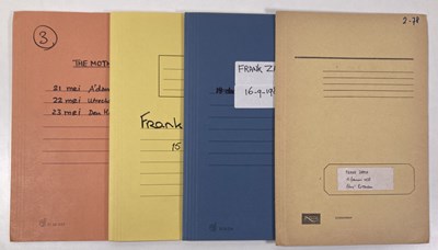 Lot 531 - CONTRACTS AND CONCERT BOOKING ARCHIVE - FRANK ZAPPA 1978 - 1991.