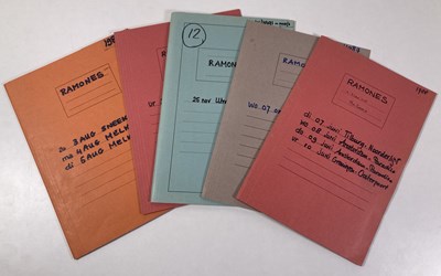 Lot 534 - CONTRACTS AND CONCERT BOOKING ARCHIVE - THE RAMONES, 1986-1991.