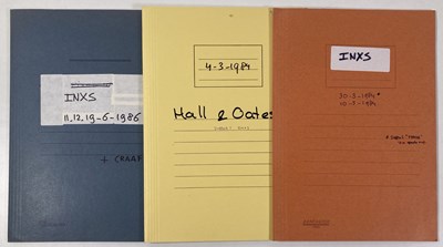 Lot 535 - CONTRACTS AND CONCERT BOOKING ARCHIVE - INXS 1984-1986.