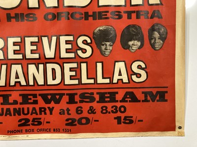 Lot 243 - STEVIE WONDER - AN ORIGINAL 1971 CONCERT POSTER.