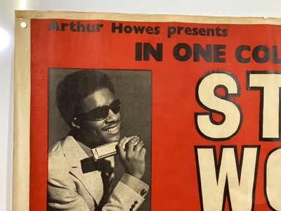 Lot 243 - STEVIE WONDER - AN ORIGINAL 1971 CONCERT POSTER.