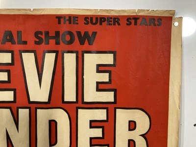 Lot 243 - STEVIE WONDER - AN ORIGINAL 1971 CONCERT POSTER.