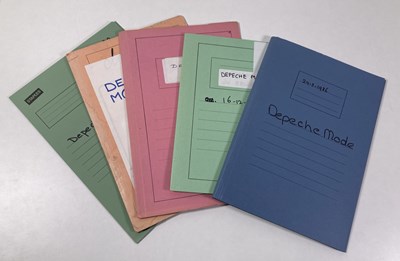 Lot 545 - CONTRACTS AND CONCERT BOOKING ARCHIVE - DEPECHE MODE INC ANDY FLETCHER SIGNED ,  1982-1986.