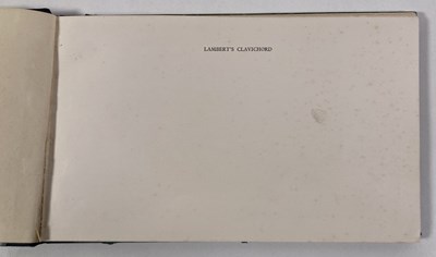 Lot 320 - CLASSICAL MUSIC INTEREST - HERBERT HOWELLS (1892-1983) - SIGNED LIMITED EDITION COPY OF 'LAMBERT'S CLAVICHORD'.