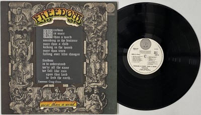 Lot 974 - FREEDOM - FREEDOM IS MORE THAN A WORD LP (UK PSYCH/ PROG - VERTIGO SWIRL 6360 072)