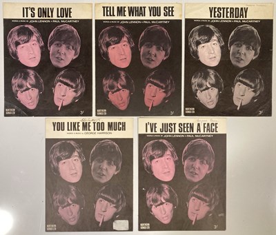 Lot 96 - THE BEATLES - SHEET MUSIC FROM HELP! / WITH THE BEATLES.