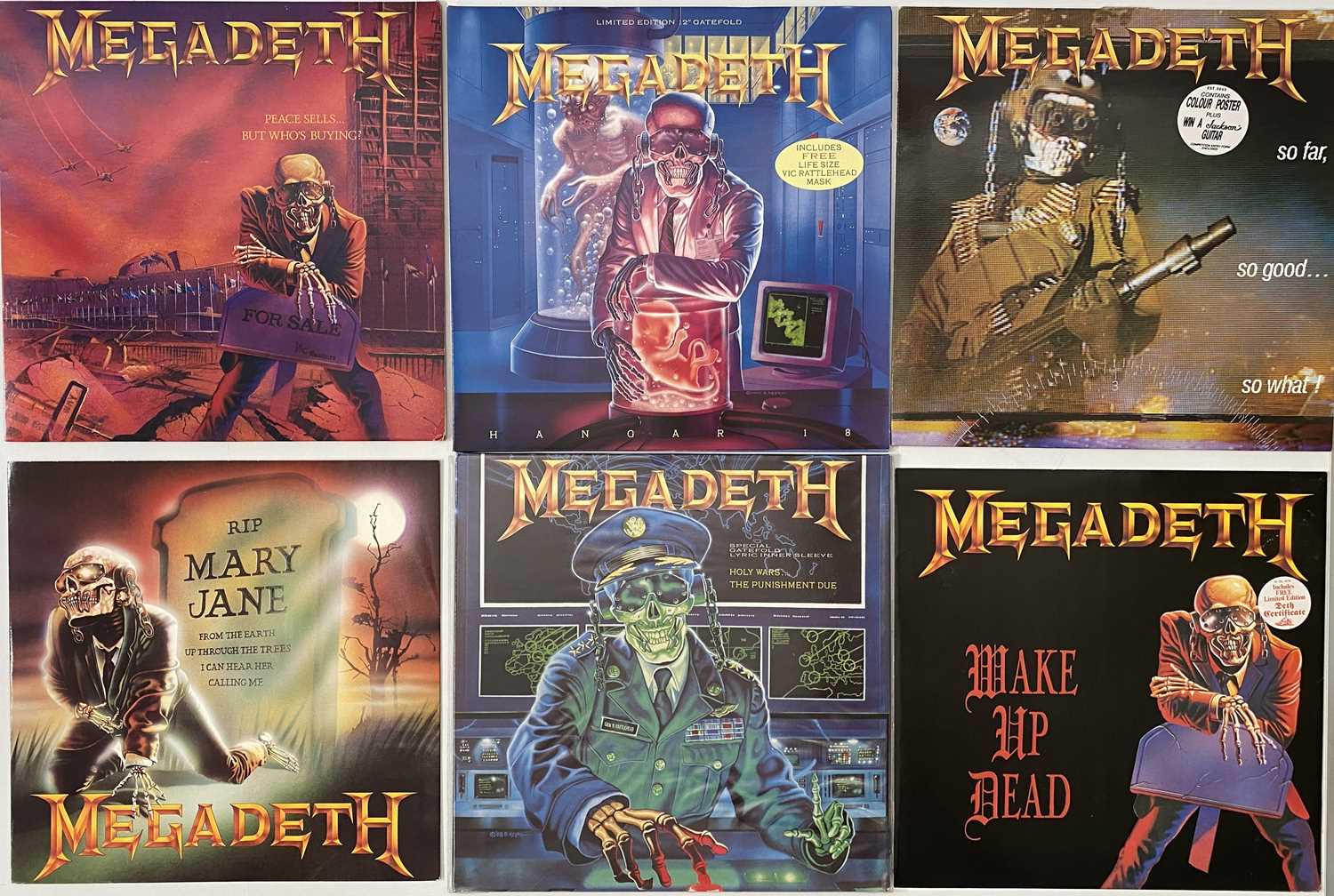 Lot 975 - MEGADETH - LP/ 12" PACK