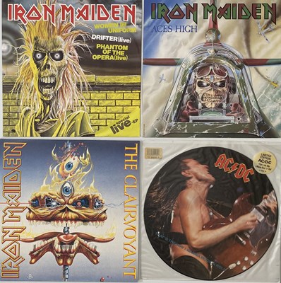 Lot 976 - IRON MAIDEN/ AC/DC AND RELATED - LPs/ 12"