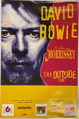 Lot 292 - DAVID BOWIE POSTERS INC FRENCH OUTSIDE TOUR