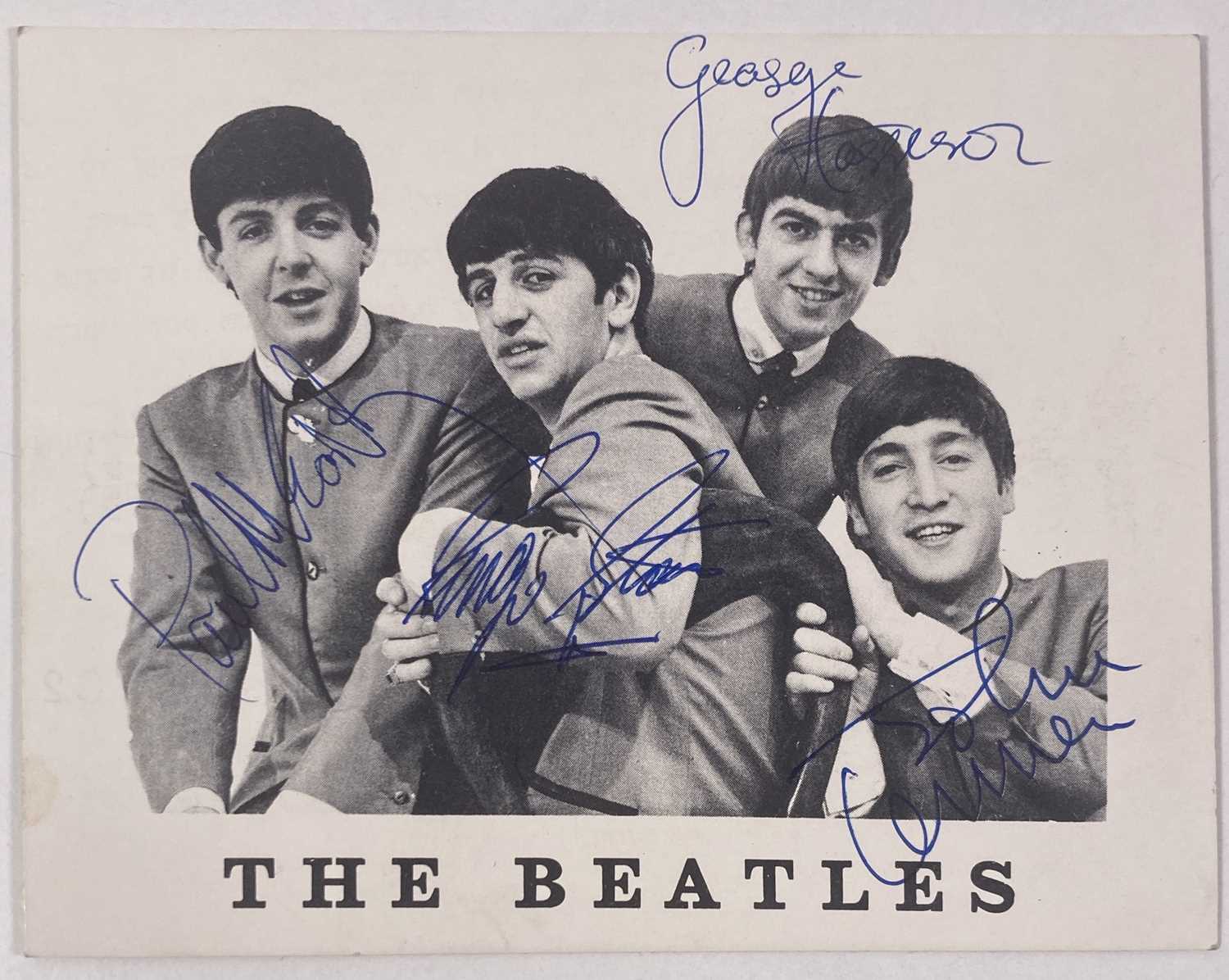 Lot 98 - THE BEATLES - SET OF SIGNATURES LIKELY BY NEIL ASPINALL.