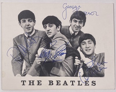 Lot 98 - THE BEATLES - SET OF SIGNATURES LIKELY BY NEIL ASPINALL.