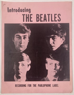 Lot 171 - THE BEATLES - AN ORIGINAL 1962 PARLOPHONE PRESS RELEASE.