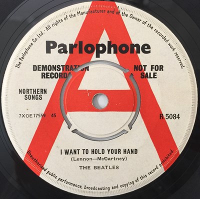 Lot 69 - THE BEATLES - I WANT TO HOLD YOUR HAND 7" - ORIGINAL UK DEMO (R 5084)