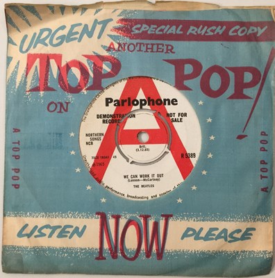Lot 70 - THE BEATLES - WE CAN WORK IT OUT/DAY TRIPPER 7" - ORIGINAL UK DEMO (PARLOPHONE R 5389)