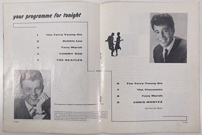 Lot 108 - THE BEATLES - ORIGINAL 1963 SPRING TOUR PROGRAMME - CHRIS MONTEZ / TOMMY ROE.
