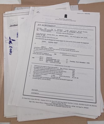 Lot 553 - CONTRACTS AND CONCERT BOOKING ARCHIVE - BLONDIE/DEBBIE HARRY, 1977-1991.