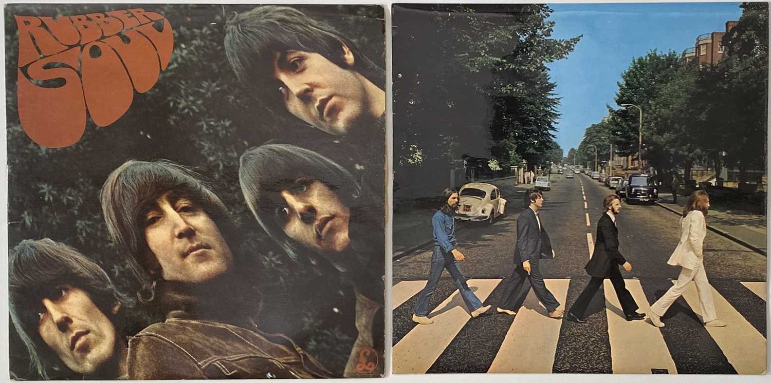 Lot 75 - THE BEATLES - RUBBER SOUL & ABBEY ROAD LPs (ORIGINAL/EARLY UK COPIES)