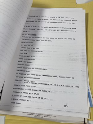 Lot 555 - CONTRACTS AND CONCERT BOOKING ARCHIVE - METALLICA, 1988-1991.