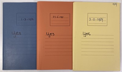 Lot 557 - CONTRACTS AND CONCERT BOOKING ARCHIVE - YES, 1984-1991.