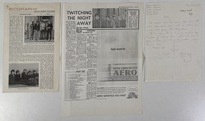 Lot 403 - THE ROLLING STONES - COPY OF FIRST DAILY MIRROR ARTICLE 1963 AND AN EARLY DECCA BIOGRAPHY.