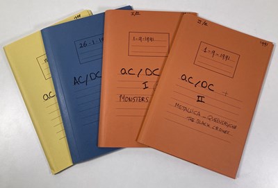 Lot 558 - CONTRACTS AND CONCERT BOOKING ARCHIVE -AC/DC, 1986-1991.