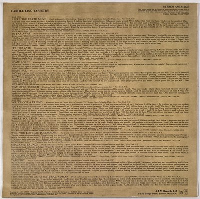 Lot 313 - CAROLE KING - TAPESTRY - SIGNED COPY.