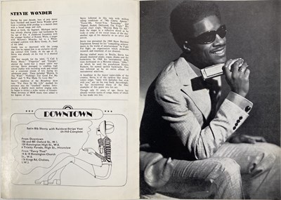 Lot 128 - STEVIE WONDER - ORIGINAL HANDBILL AND CONCERT PROGRAMME.
