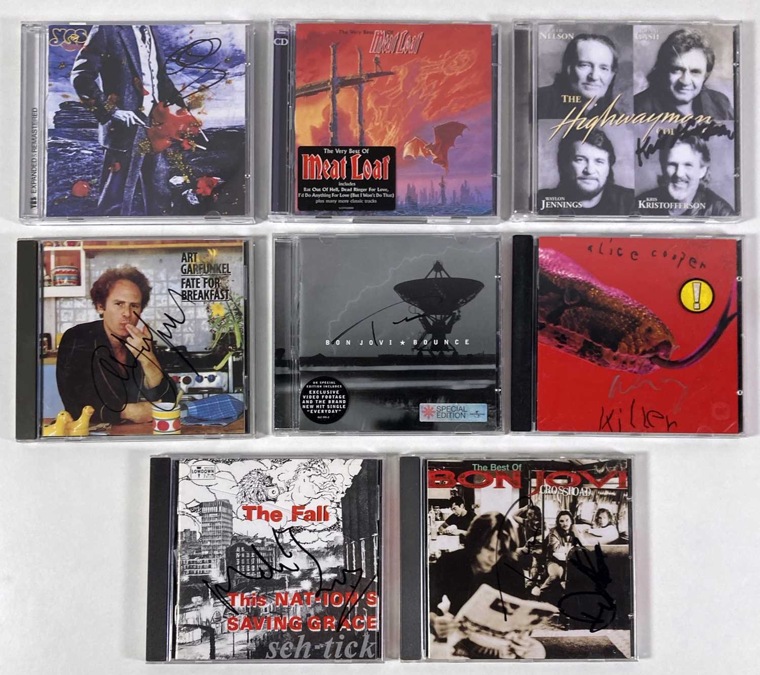 Lot 322 - SIGNED CDS -  ALICE COOPER / MEATLOAF.