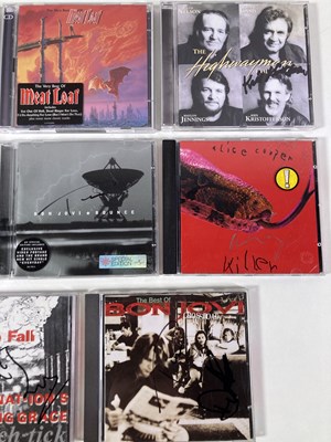 Lot 322 - SIGNED CDS -  ALICE COOPER / MEATLOAF.