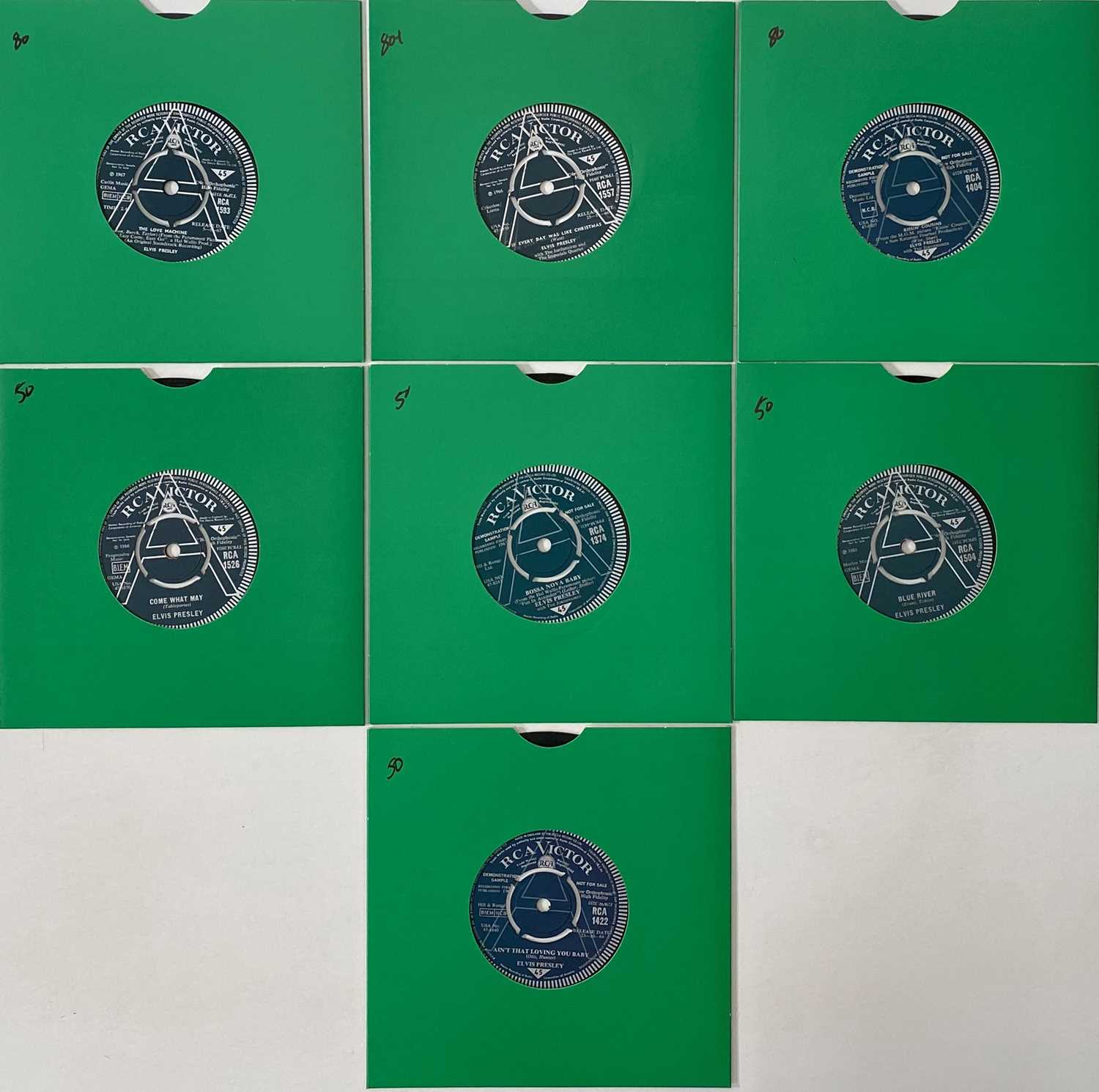 Lot 1041 - ELVIS PRESLEY - UK 7" RCA DEMOS PACK