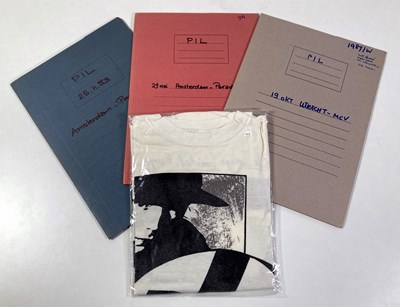 Lot 563 - CONTRACTS AND CONCERT BOOKING ARCHIVE - PIL, 1983-1987 INC ORIGINAL T-SHIRT