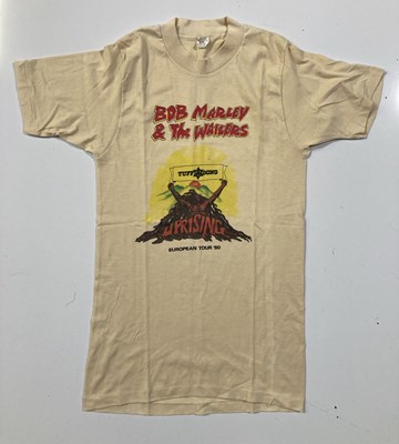 Lot 375 - BOB MARLEY - 1980 EUROPEAN TOUR T-SHIRT.